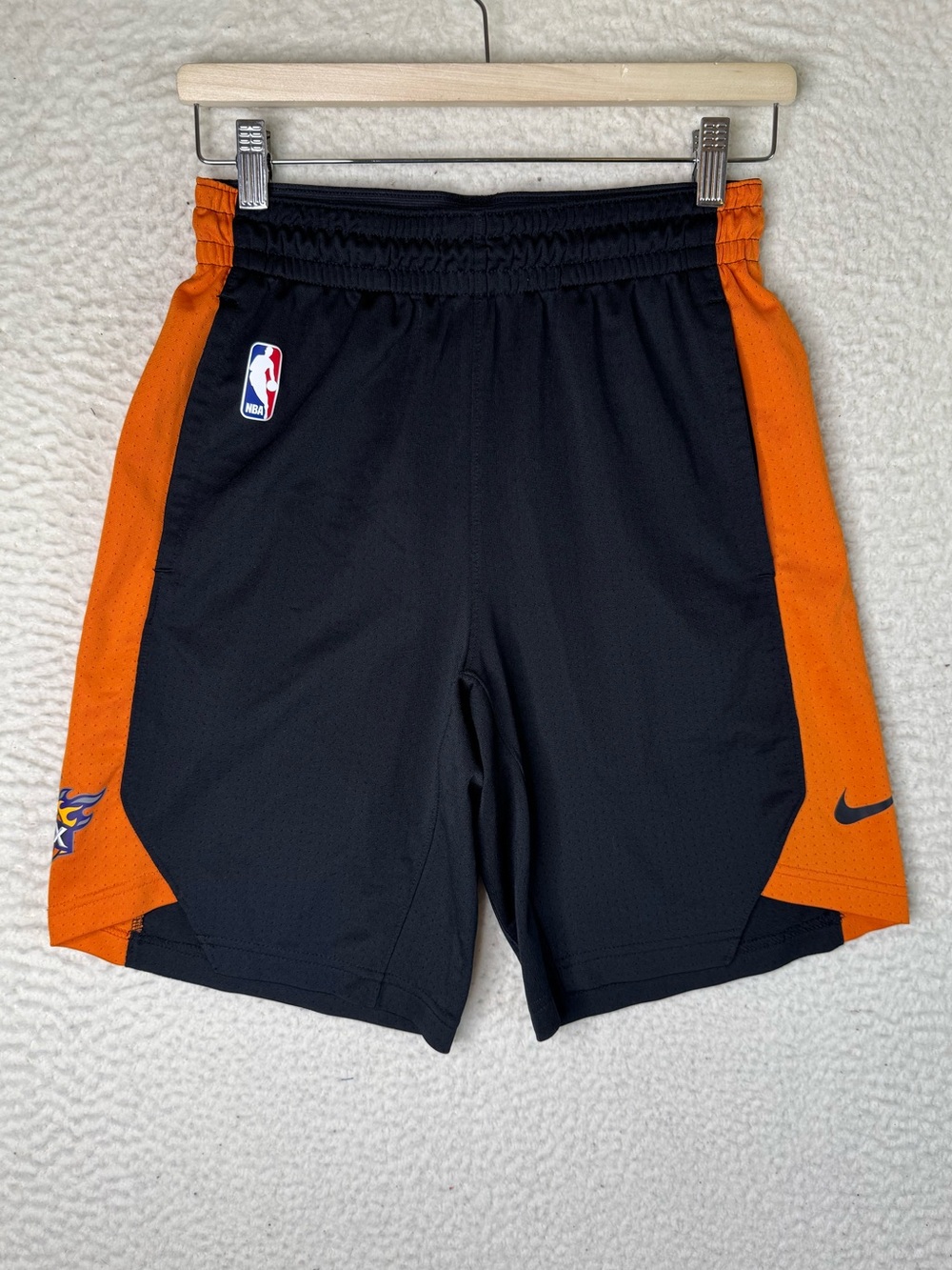 Nike Dri-Fit NBA Phoenix Suns Basketball Mesh Shorts Black Men's Size Small